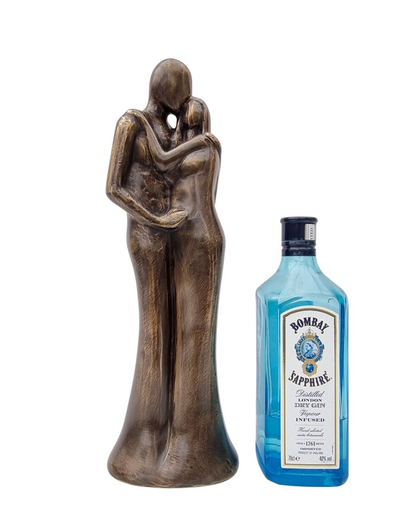 Skulptur, A couple in love - 42 cm - Bronze #1.2