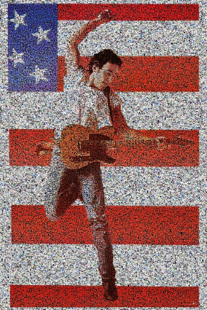 David Law - Crypto Bruce Springsteen - Born in the USA - Format XL 50x76 #1.0