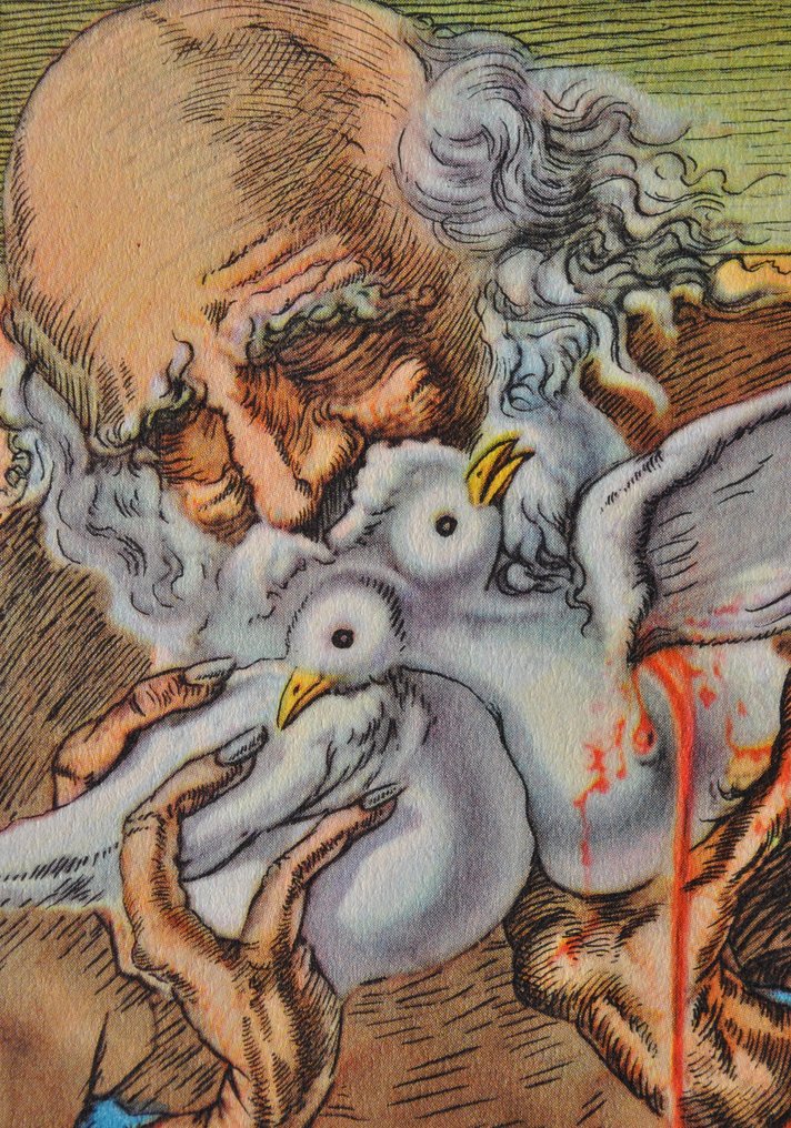 Salvador Dali (1904-1989) - Les deux colombes #3.2