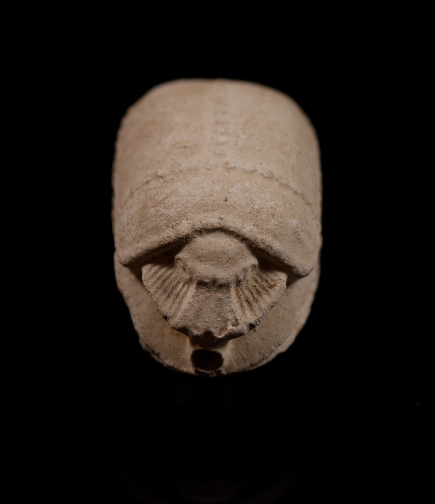 Oldtidens Egypt Stor egyptisk hjerteskarabéamulett - 2.2 cm #1.2