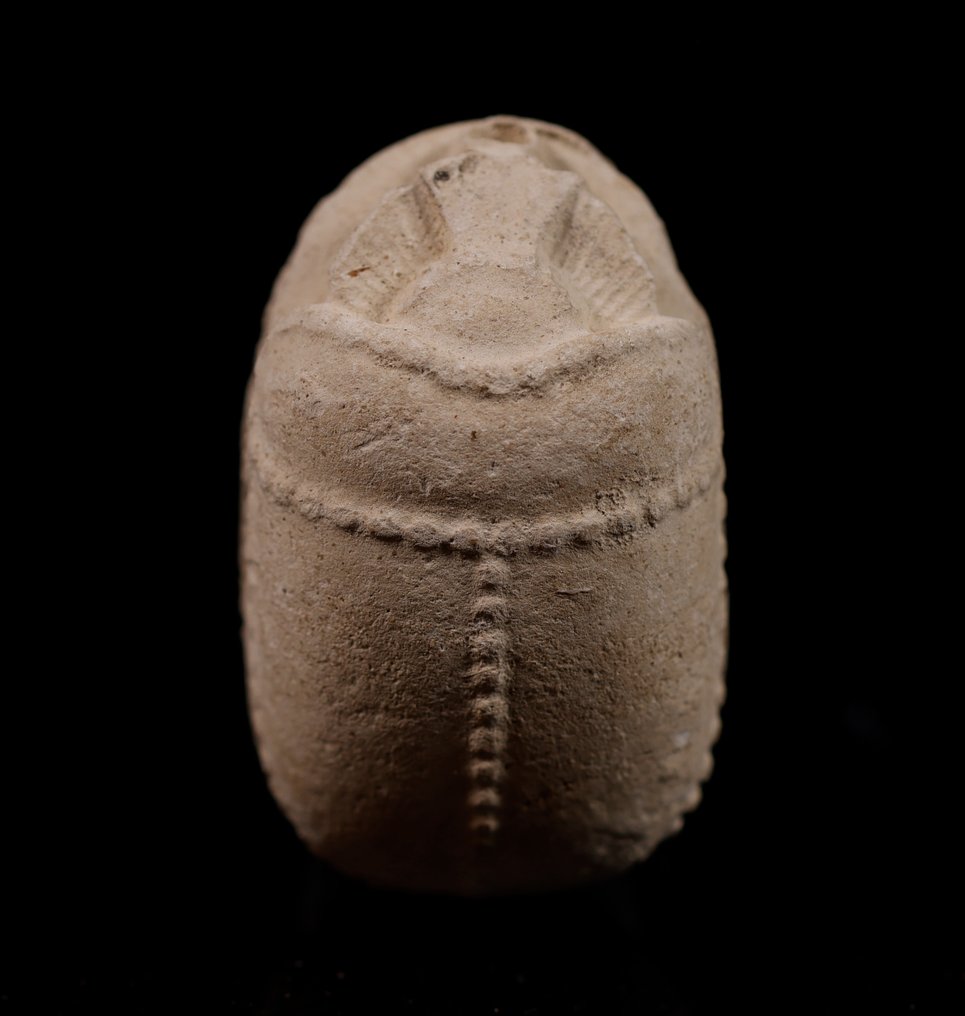 Oldtidens Egypt Stor egyptisk hjerteskarabéamulett - 2.2 cm #2.1