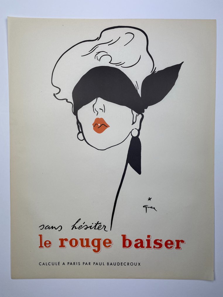 René Gruau - Le Rouge Baiser (1949) - 1940-tallet #1.1