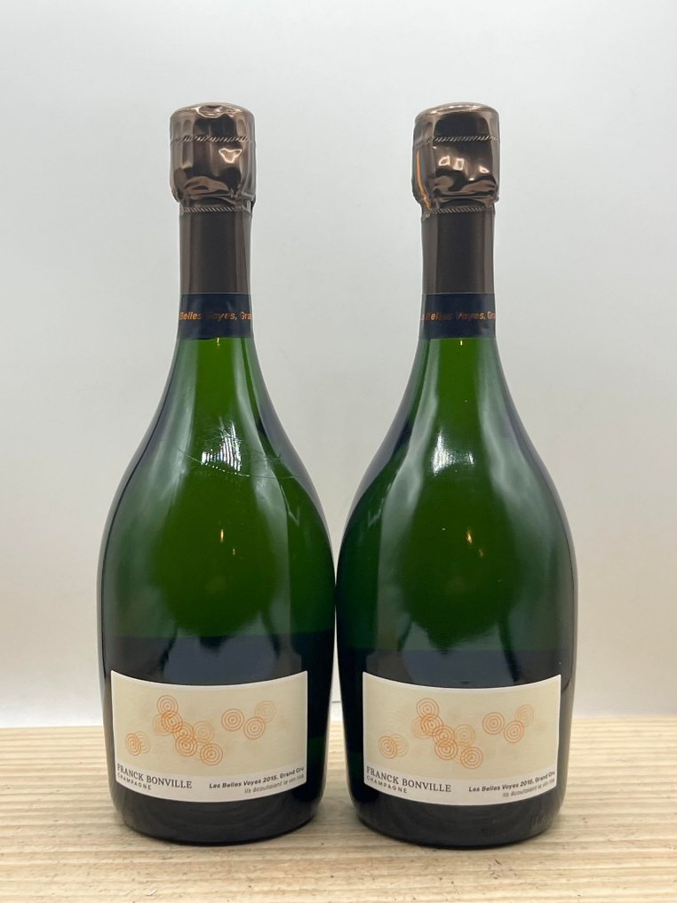 2015 Franck Bonville, Blanc de Blancs "Les Belles Voyes" - Champagne Grand Cru - 2 Flessen (0.75 liter) #1.1