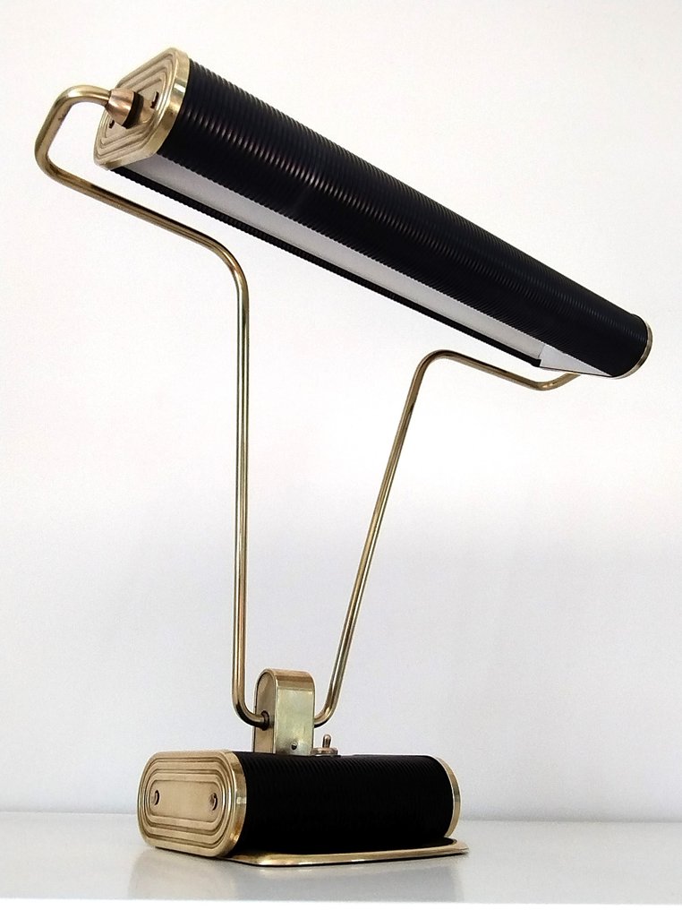 Jumo - Yves Jujeau, Pierre et André Mounique - Schreibtischlampe - N71 - Messing, Aluminium, Metall #1.0