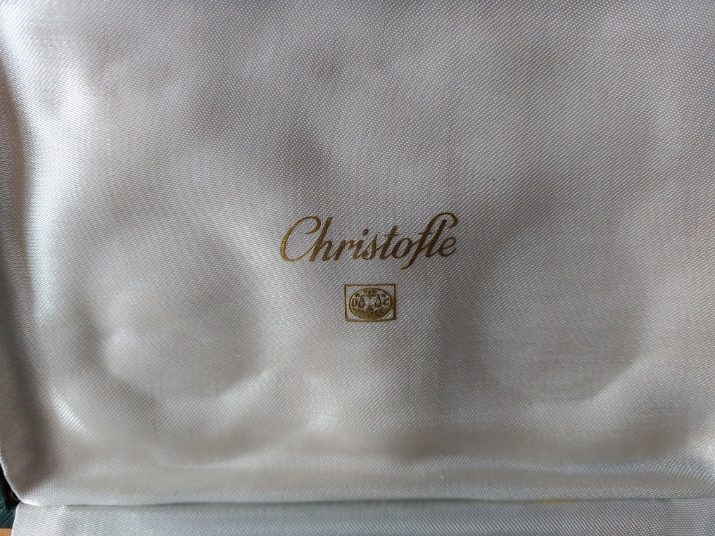 Christofle - Service de table (6) - cristallerie de  st louis t et métal argenté Christofle  service à caviar #2.2
