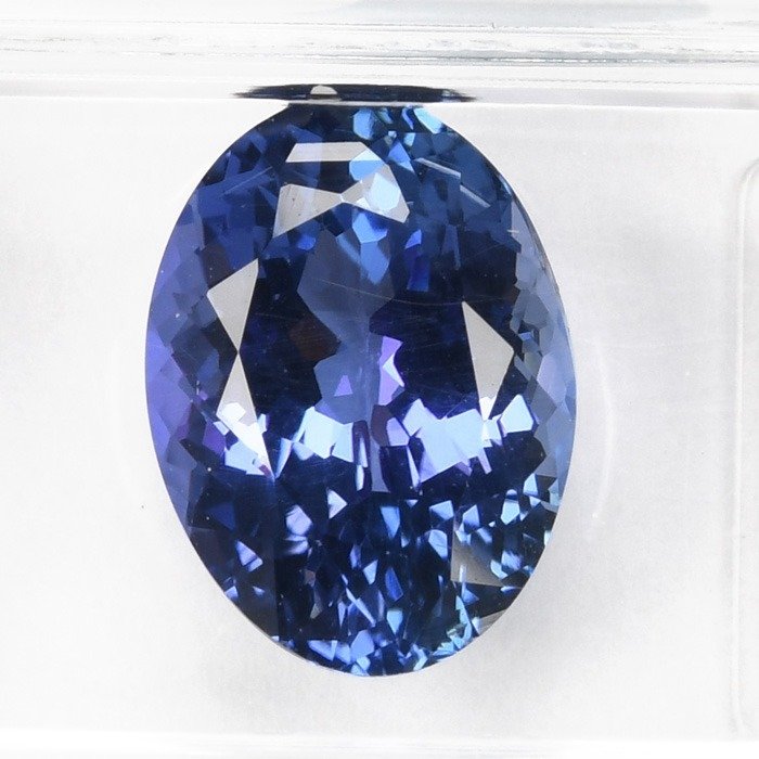 Fără preț de rezervă - 1 pcs  Albastru, Violet Tanzanite  - 4.24 ct - IGI (Institutul gemologic internațional) - TANZANIT ALBĂSTRU INTENS #1.0