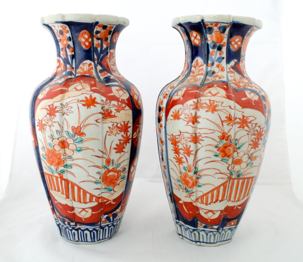花瓶 (2) - 瓷 - 日本 - 19世纪 #1.1