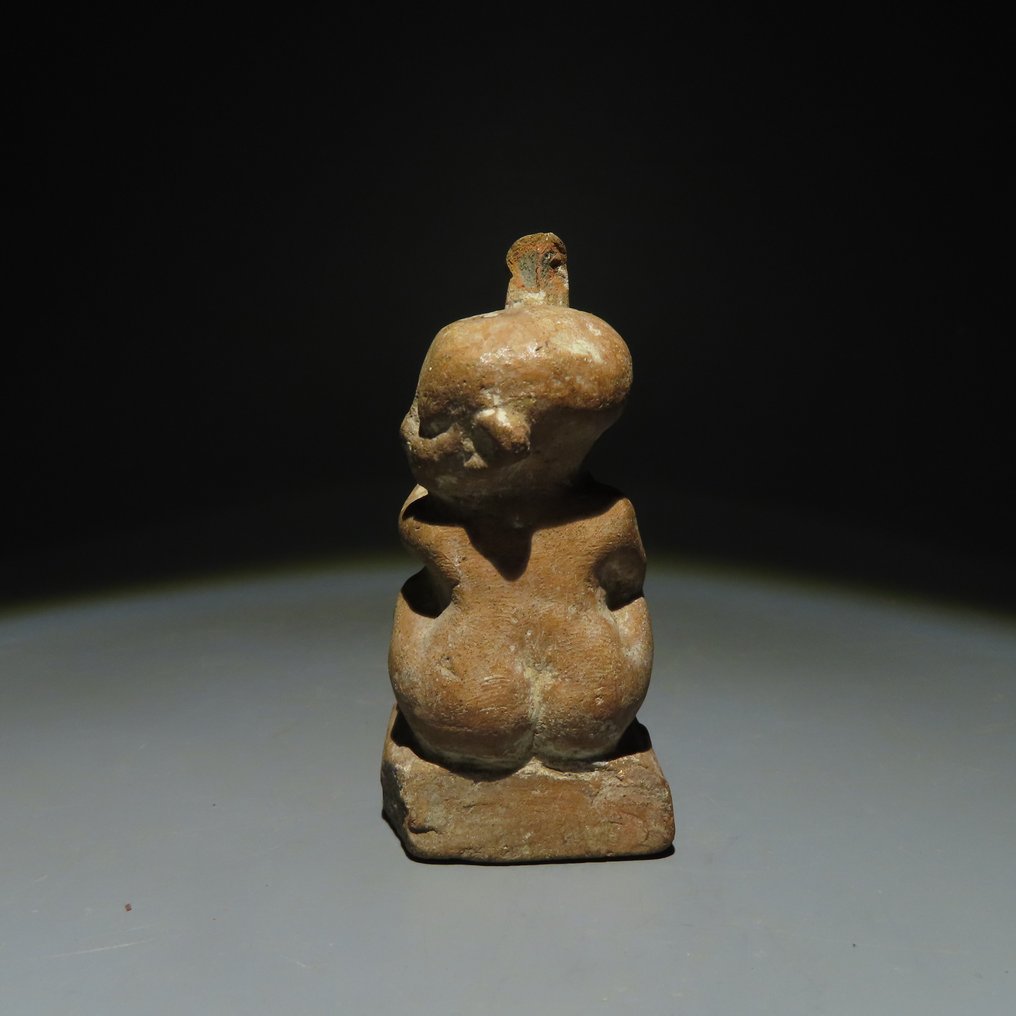 Antigo Egito, Pré-dinástico Terracota Figura Erótica. Período Final 664-332 a.C. 7,5 cm H. #1.2