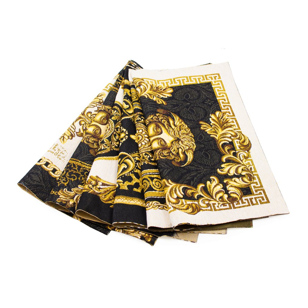 FREE SHIPPING !!! 6 exclusive gobelin fabric tapestries with Medusa head without trim on the edges - Tapestry - 47 cm - 47 cm #1.0