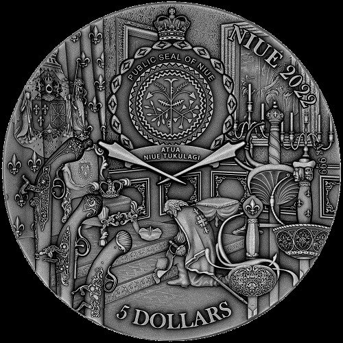 Niue. 5 Dollars 2022 The Three Musketeers, 2 Oz (.999) #2.1