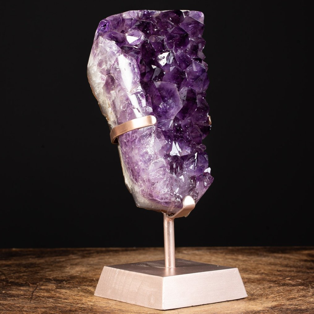 一級品質紫水晶晶簇 - 深紫色 - 高度: 335 mm - 闊度: 160 mm- 5385 g #2.1