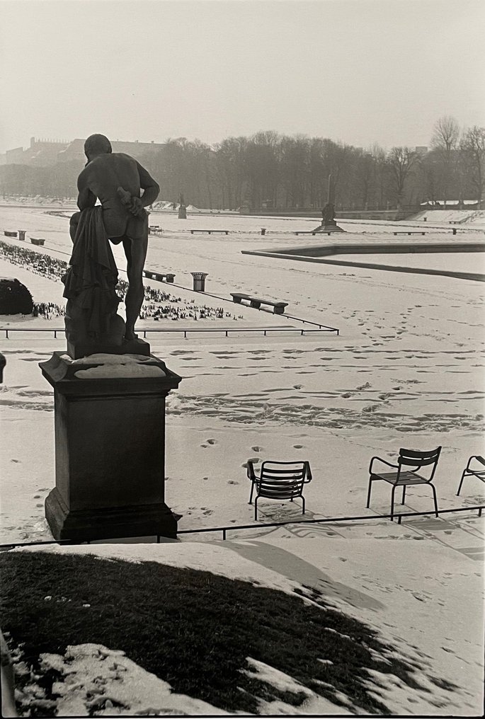 Maurice Bonnel (1923-2019) - Jardin du Luxembourg sous la neige, Paris, c. 1950 #1.1