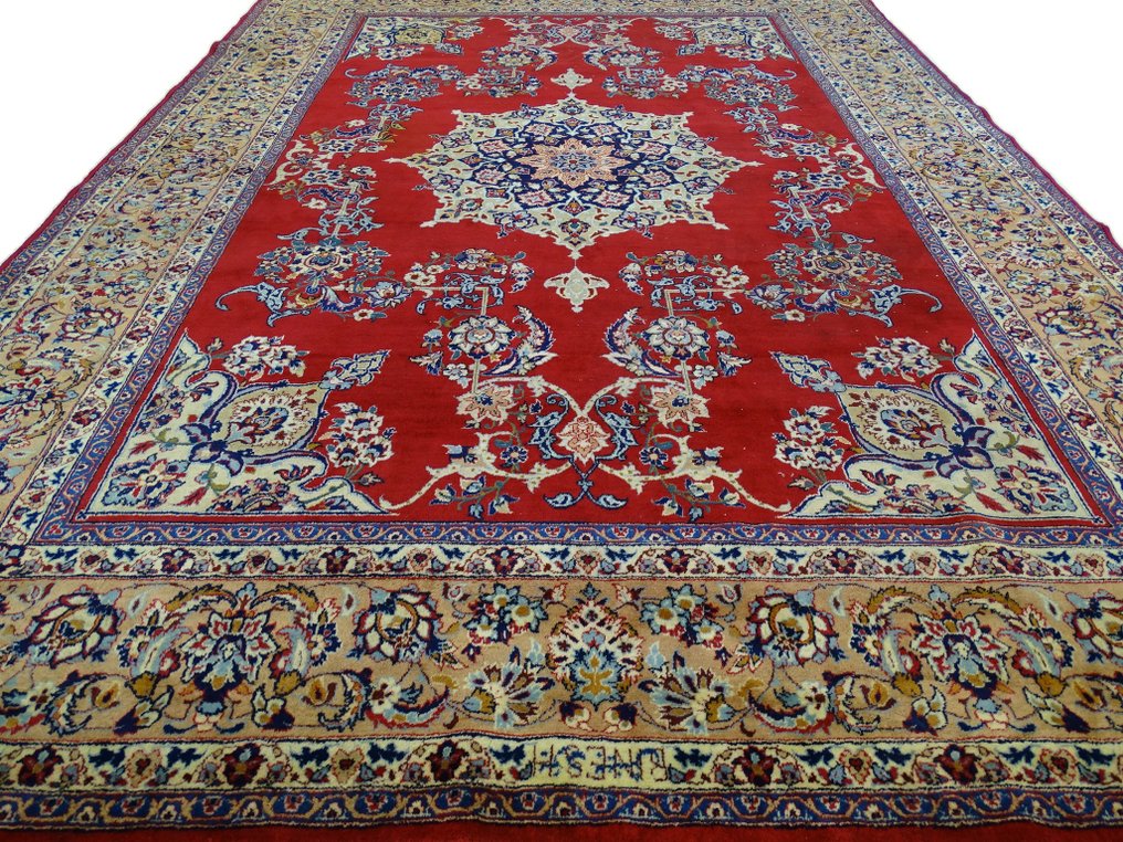 Firmado Isfahan Najafabad - Limpiado - Alfombra - 350 cm - 254 cm #1.1