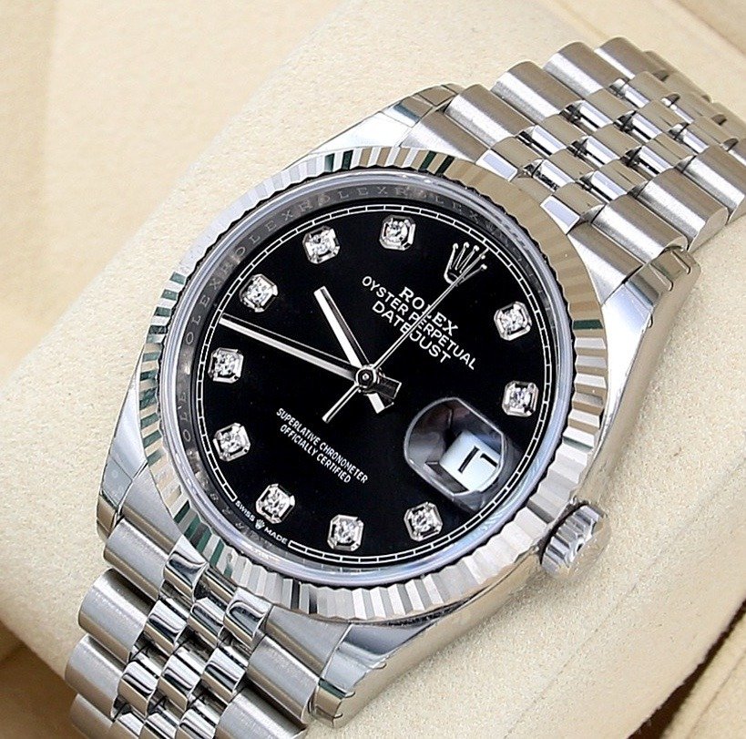Rolex - Oyster Perpetual Datejust 36 'Black Diamonds Dial' - 126234 - Unisex - 2011-nykypäivä #1.1