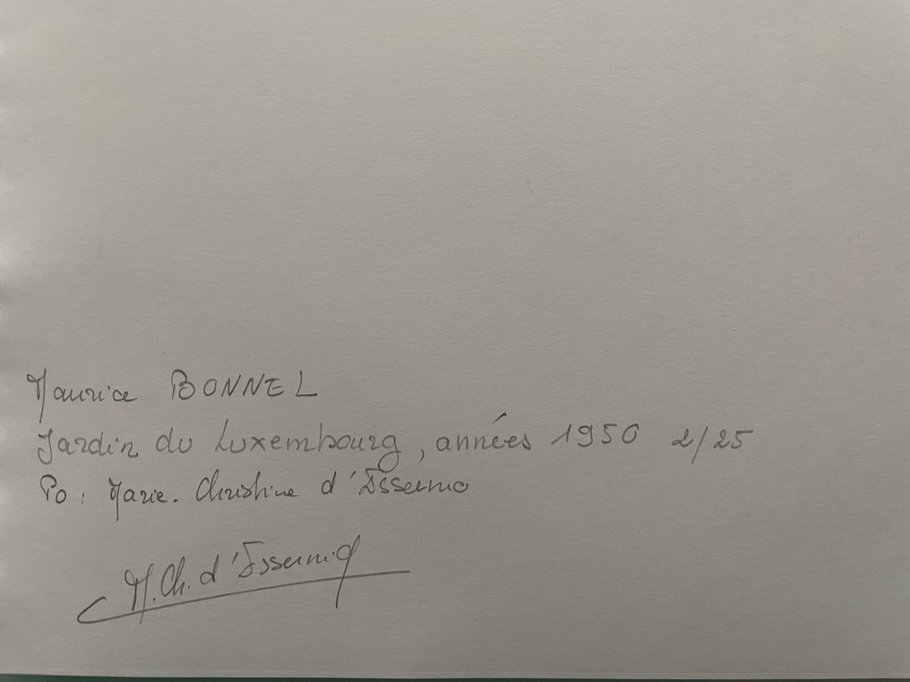 Maurice Bonnel (1923-2019) - Jardin du Luxembourg sous la neige, Paris, c. 1950 #2.1