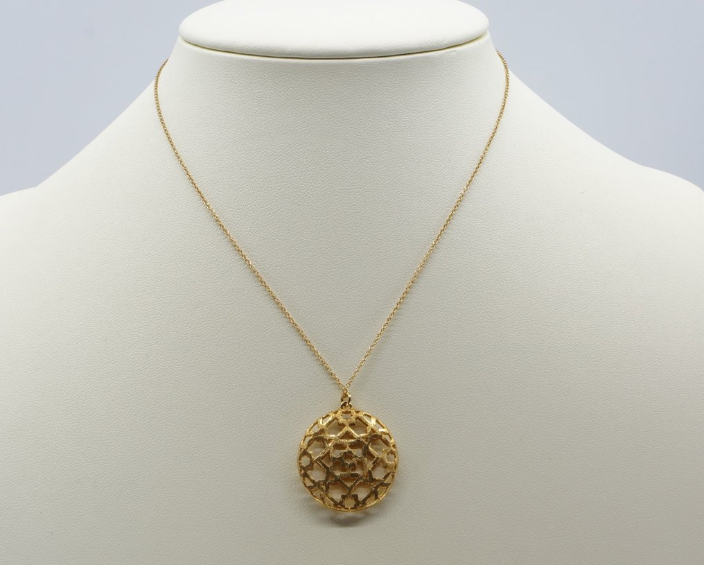 Tiffany & Co. - Halskæde - Marrakesh Pendant Necklace - Full Set - 18 kraat Gulguld  #3.1