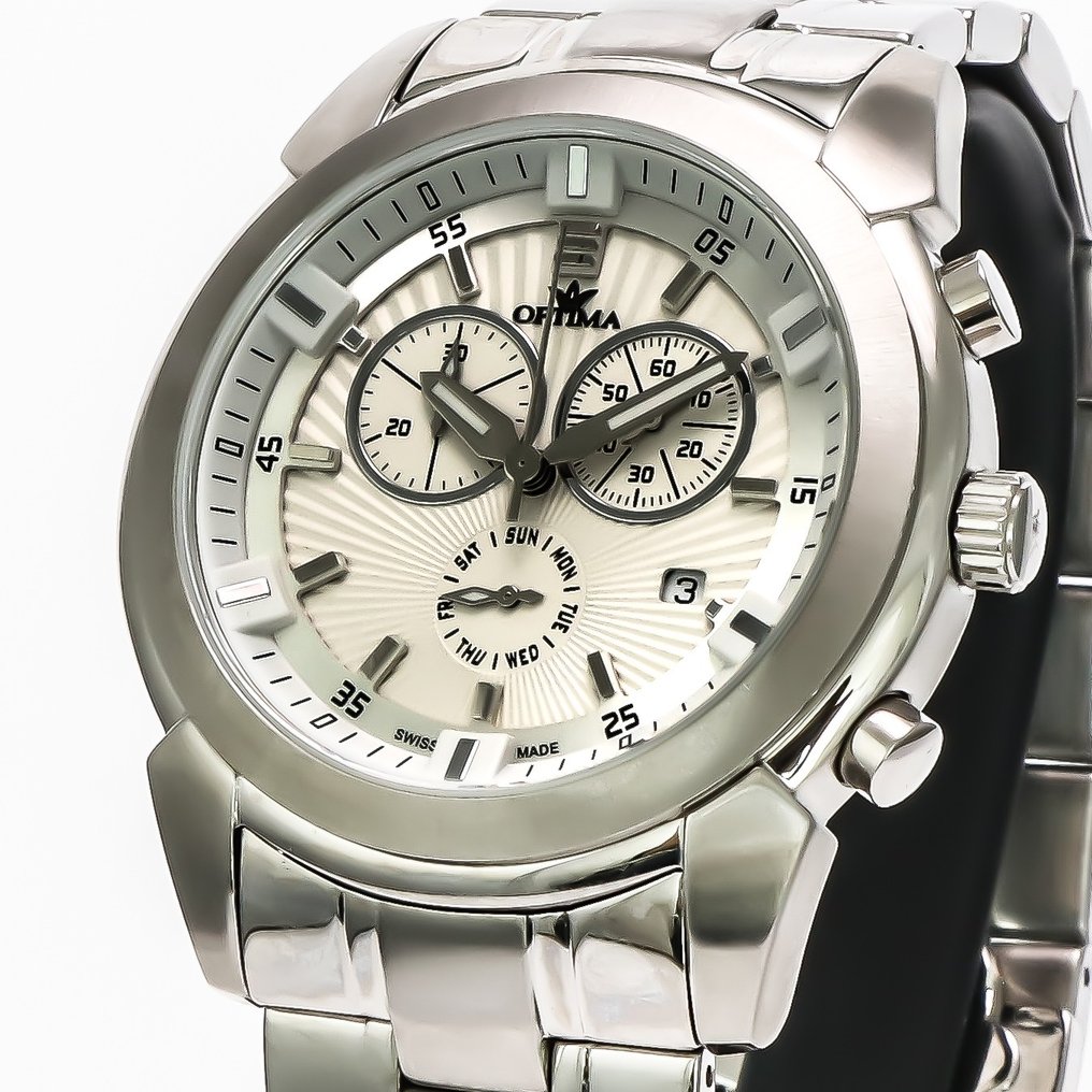 Optima - Swiss Chronograph - OSC367-SS-1 - Nincs minimálár - Férfi - 2010-2020 #1.0