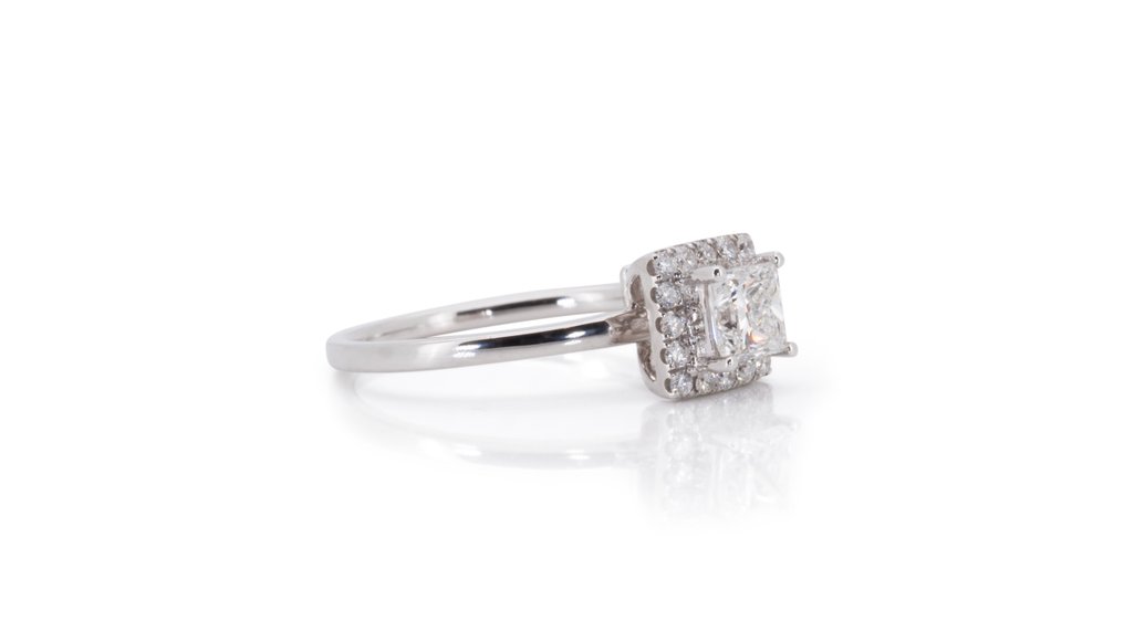 GIA Certificate - 0.50 total carat of natural diamonds - 18 kraat Hvidguld - Ring - 0.50 ct Diamant - Diamanter #2.2
