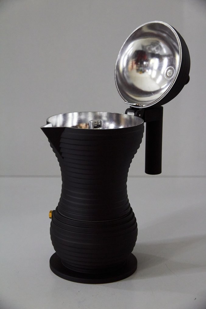 Alessi - Michele De Lucchi - Caffettiera - Pulcina Black - 6 cups, 30cl - Fusione di alluminio #4.3