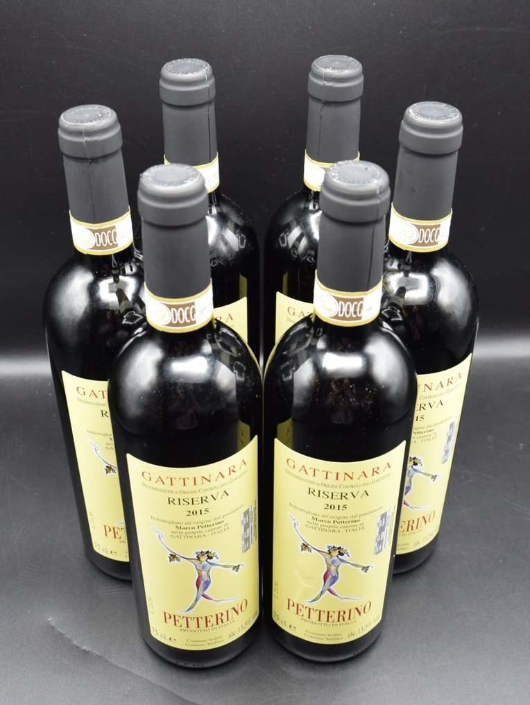 2015 Petterino, Gattinara - Piemonte Riserva - 6 Bottiglie (0,75 L) #3.2
