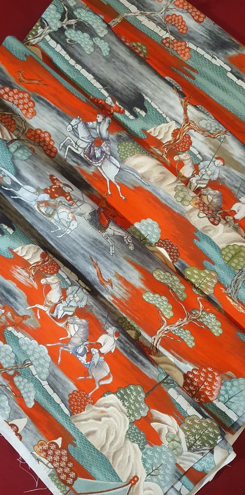 Tekstil Jim Thompson-stil Art Nouveau Orientale - 300x280cm - Kunstnerisk design - Tekstil - 300 cm - 280 cm #4.3