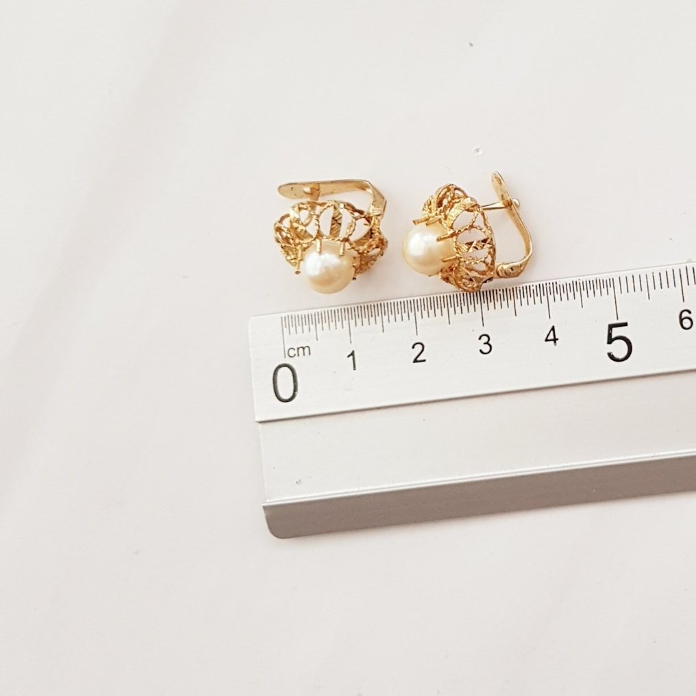 Drop fülbevaló - 18 kt. Sárga arany #3.2