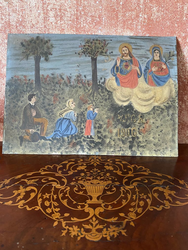  献祭 - 涂漆金属板 - 1906年  #2.1