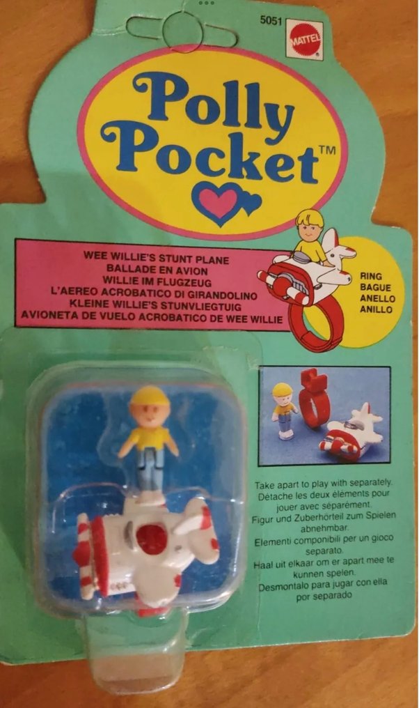 Mattel  - Action-figur Polly Pocket 3x Rings New Sealed Vintage No Reserve Price Super Rares - 1980-1990 #2.2