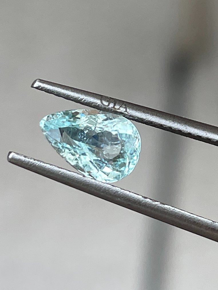 1 pcs  绿色, 蓝色 帕拉伊巴碧玺  - 1.24 ct #2.1