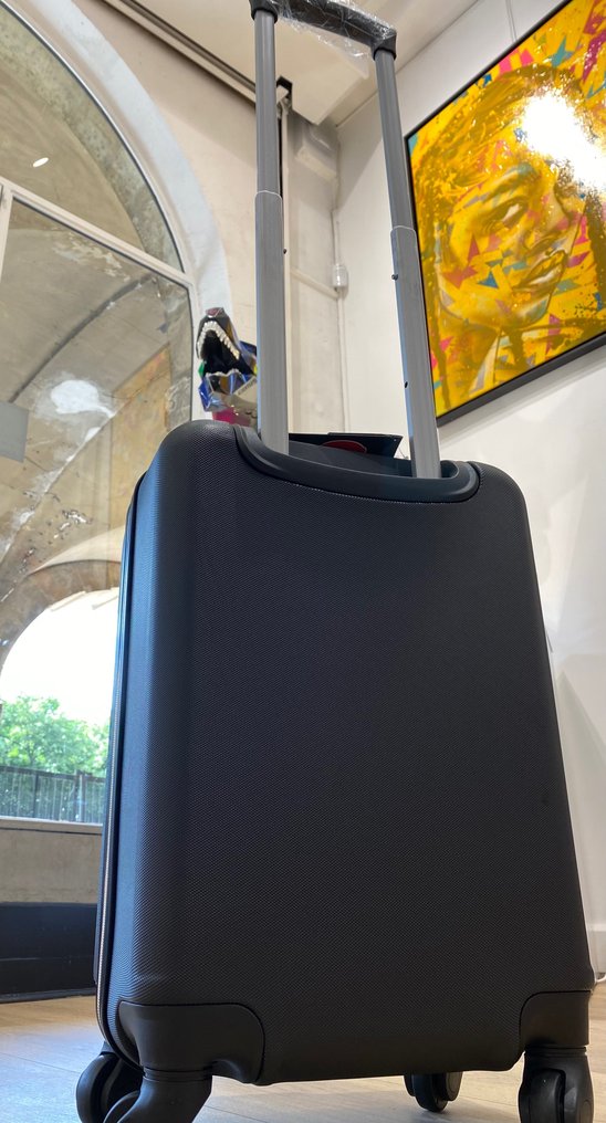 Richard Orlinski (1966) - Valise cabine (noire & argent) #3.2