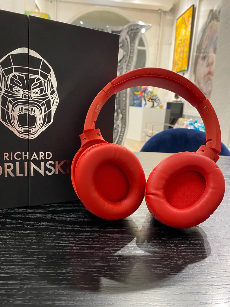 Richard Orlinski - Red Headset Bluetooth Headphone #3.2
