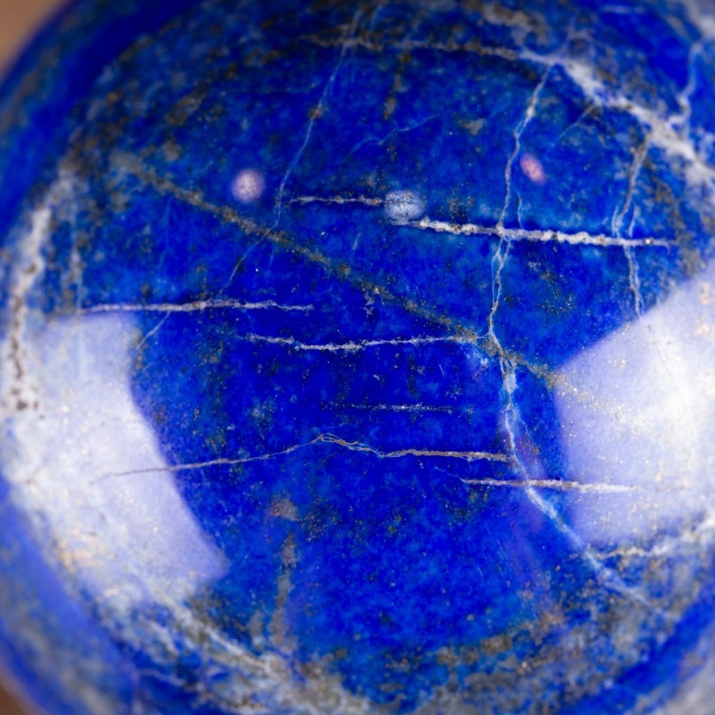 Lapis Lazuli gömb – első osztályú – Lapis Lazuli díszítőelem - Magasság: 100 mm - Szélesség: 100 mm- 1436 g #2.1