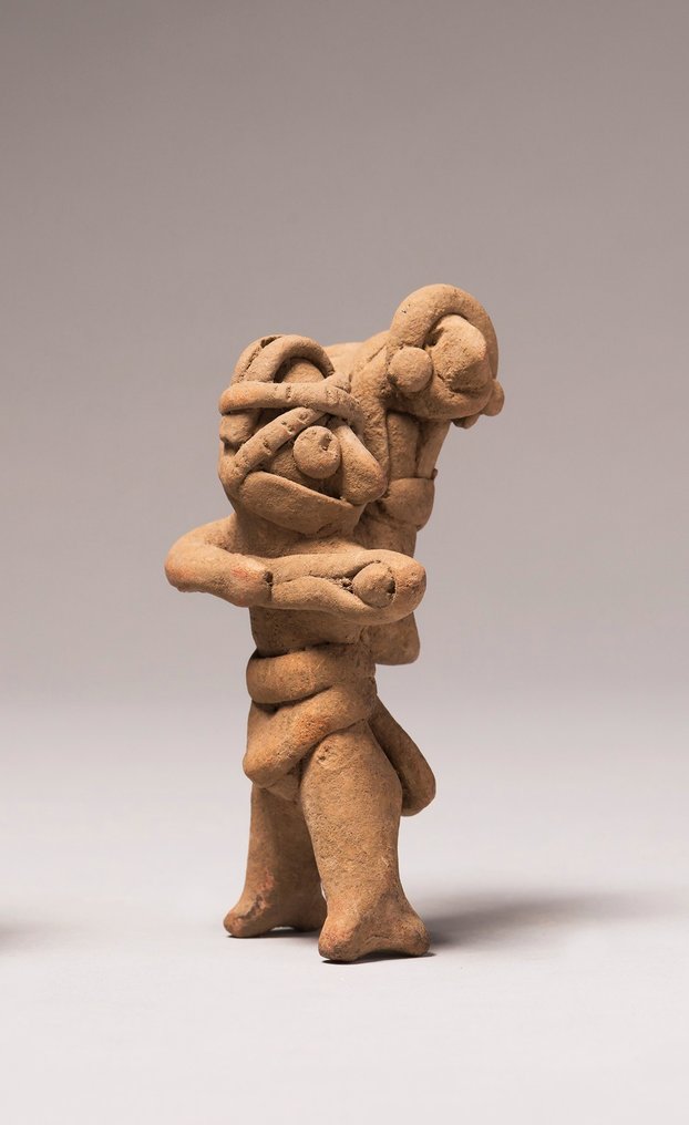 Precolombiana - Colima Ceramica Guerriero - Con licenza di esportazione spagnola #3.1