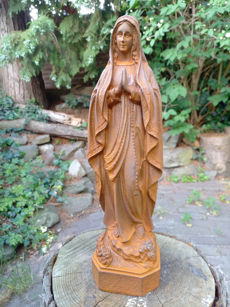 Statue, "Saint Mary the Virgin" - 38 cm - Cast iron #1.0