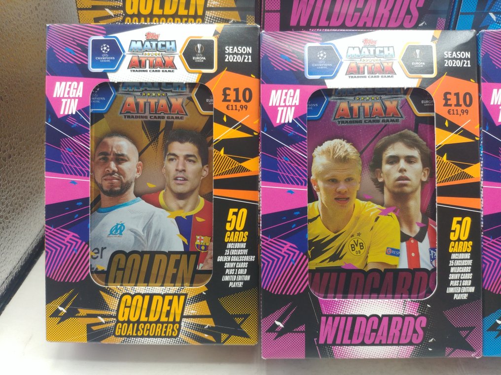 2020/21 Topps Match Attax Champions League 24x sealed Tin Boxes