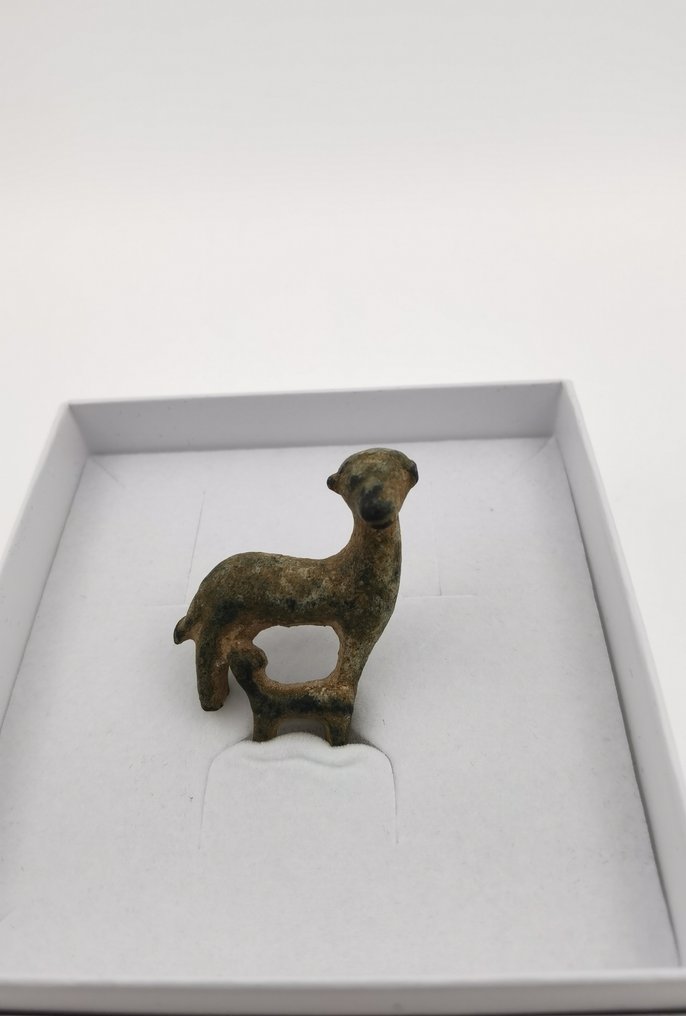 古羅馬 青銅色 2隻羊- 38.3×24.3×8.1毫米 - (38.3×24.3×8.1 mm) #1.2