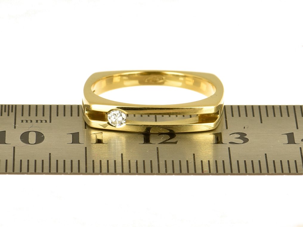 戒指 - 18K包金 黄金 钻石 #2.1