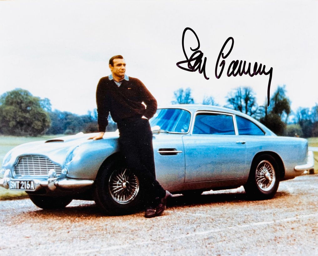 James Bond 007: Goldfinger - Sean Connery (+) with Aston Martin DB5 - 亲笔签名, 照片, with holographic b'bc COA #1.1