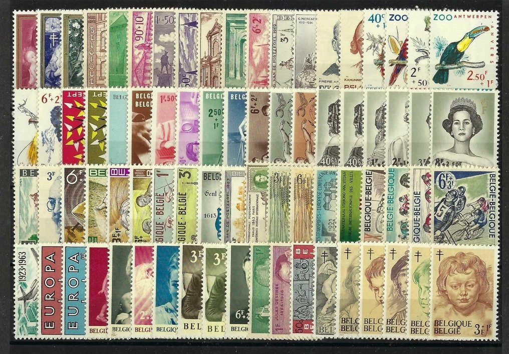 Belgium 1960/1969 - Post-First World War 10-year series with all the blocks. #2.1
