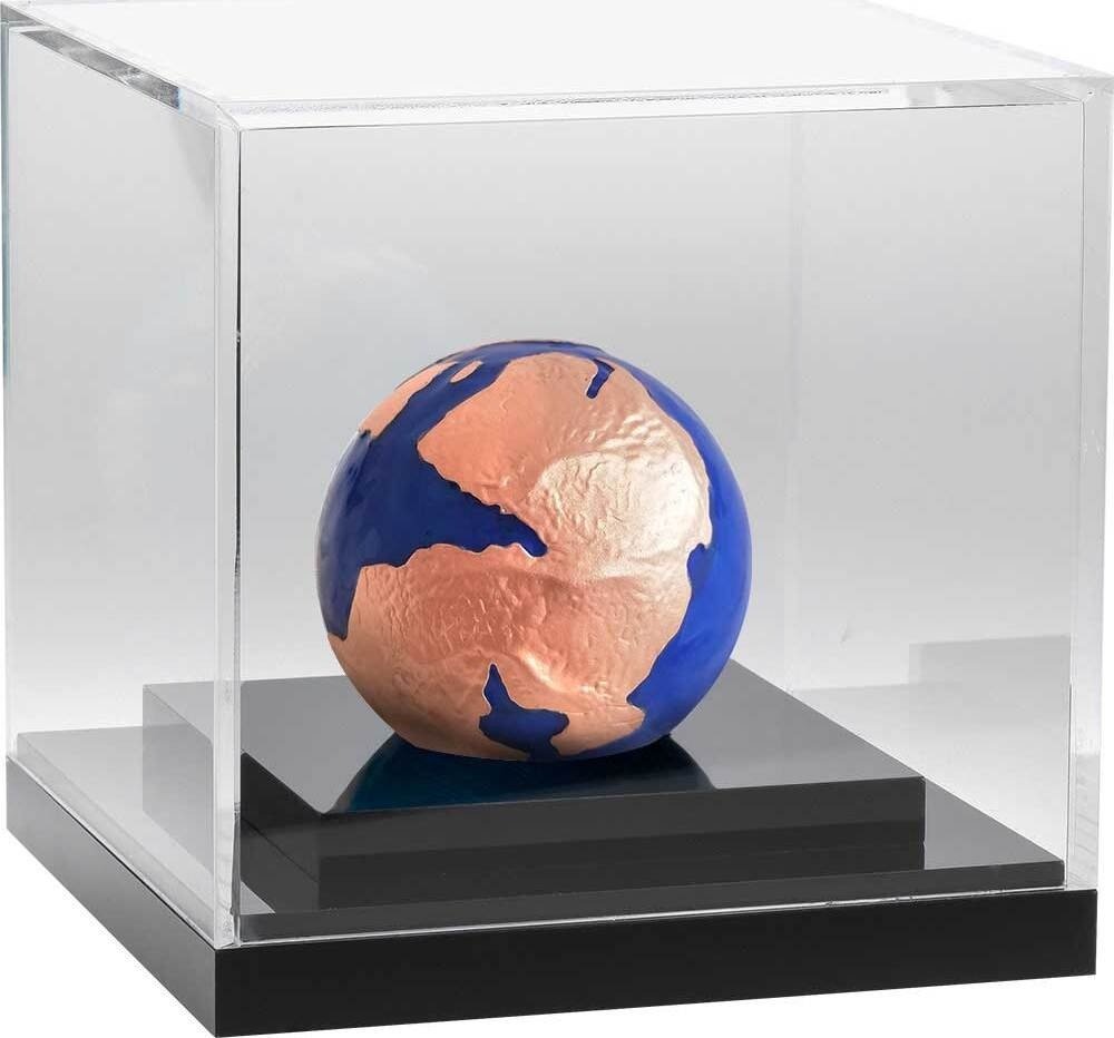 Barbade. 5 Dollars 2022 Blue Marble Rose Gold - 3D Planet, 3 Oz (.999) #2.1