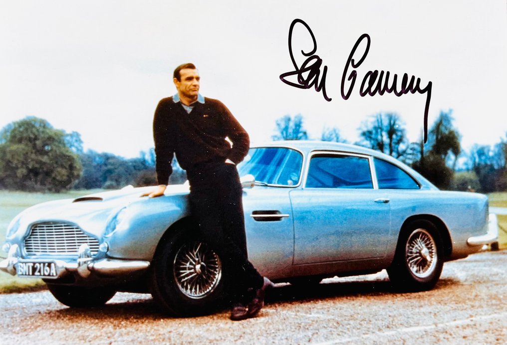 James Bond 007: Goldfinger - Sean Connery (+) with Aston Martin DB5 - 亲笔签名, 照片, with holographic b'bc COA #2.2