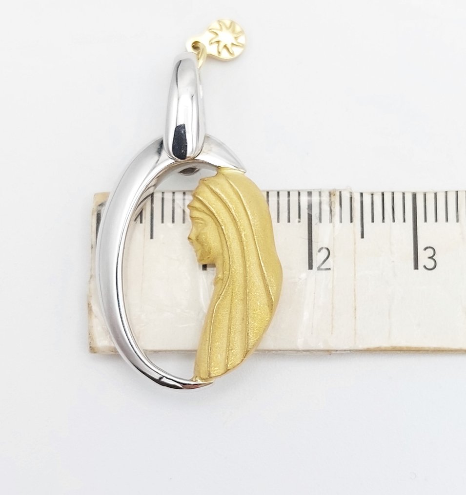 墜飾 - 18 克拉 黃金, 白金 #4.3