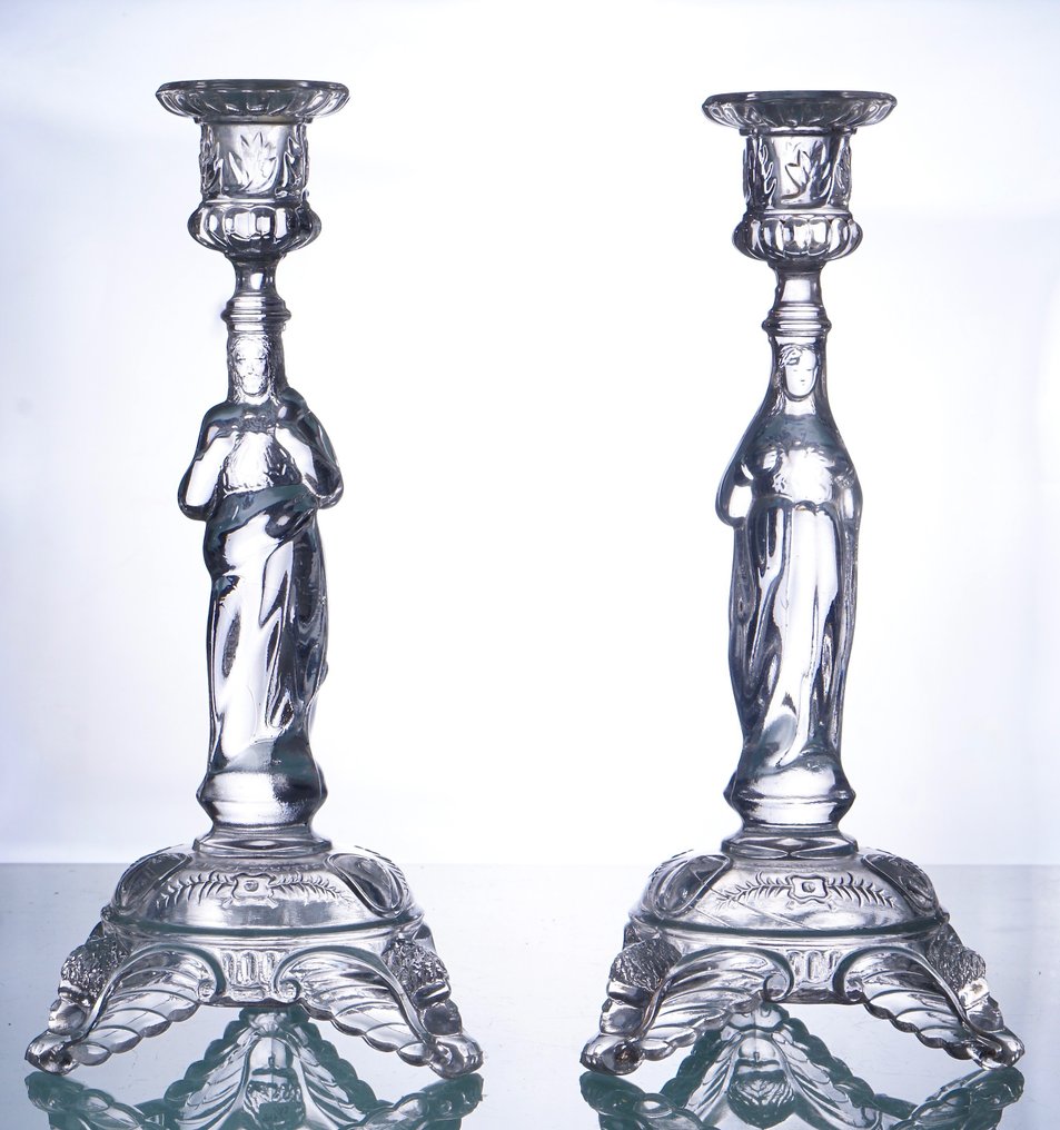 Val Saint Lambert - 烛台 - 玻璃 #1.0