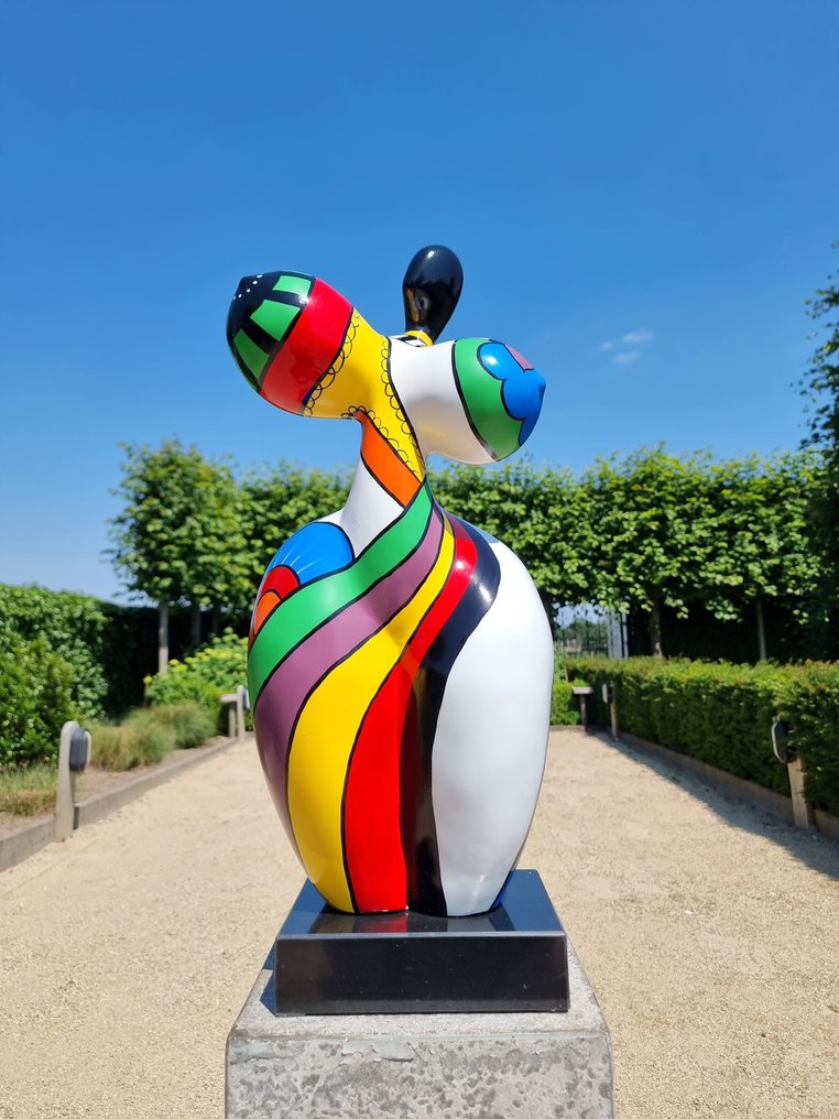 Figur - Staande Vrouw - 60 cm - Marmor, vezelglas #1.0