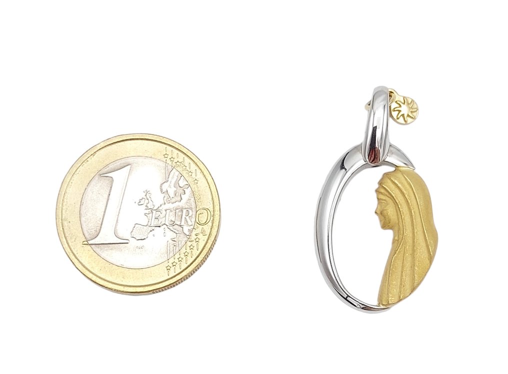 墜飾 - 18 克拉 黃金, 白金 #3.2