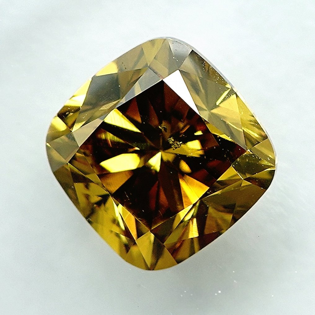 1 pcs Diamond (Colour-treated) - 1.08 ct - Cushion - SI1 - International Gemological Institute (IGI) #1.0