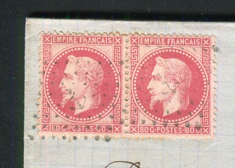 Γαλλία 1872 - Υπέροχη & Σπάνια επιστολή με διπλά ταχυδρομικά τέλη από τη Μασσαλία στην Κωνσταντινούπολη με ένα #2.1