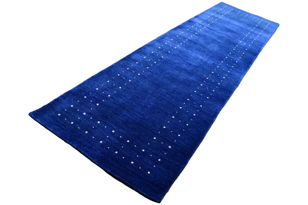 Kobalt 蓝色 Gabbeh - 未使用 - 狭长桌巾 - 283 cm - 80 cm #2.1