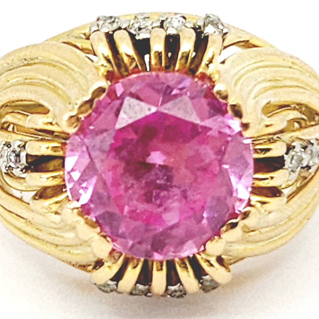 18 kt Gelbgold - Ring - 0.24 ct Diamant - Rose von Frankreich #2.1