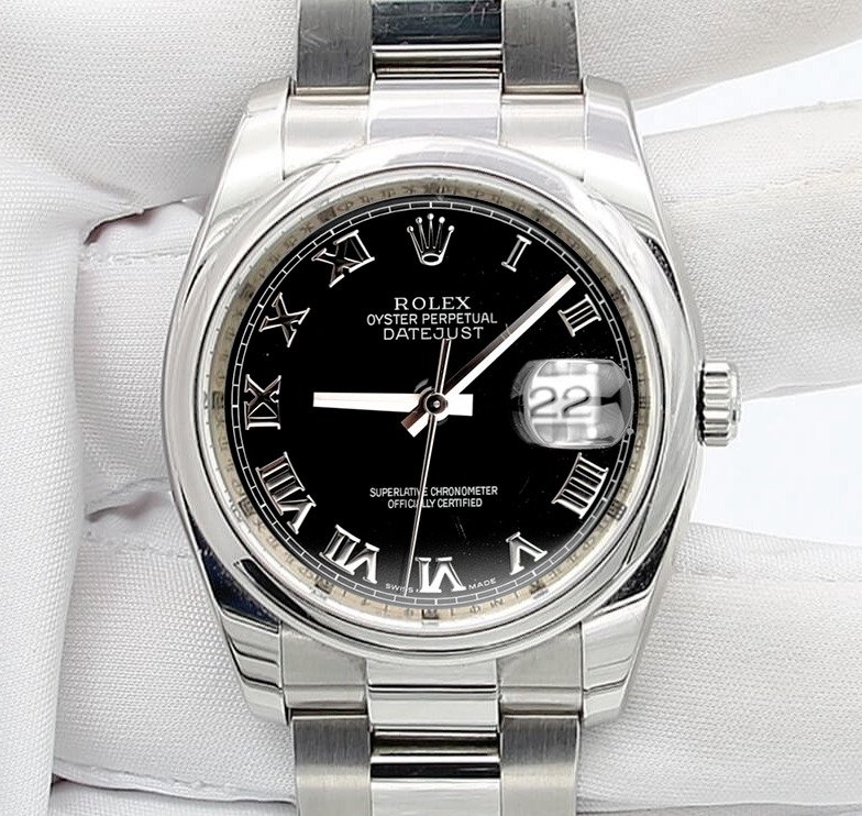 Rolex - Datejust - Black Roman Dial - 116200 - Unisex - 2000-2010 #1.2